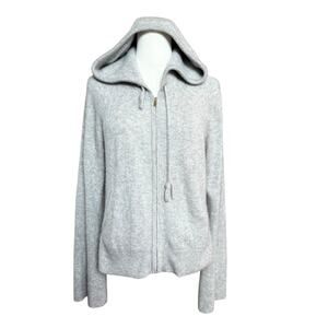 Juice Couture Black Label Italian Cashmere Cardigan Sweater Hoodie Size M